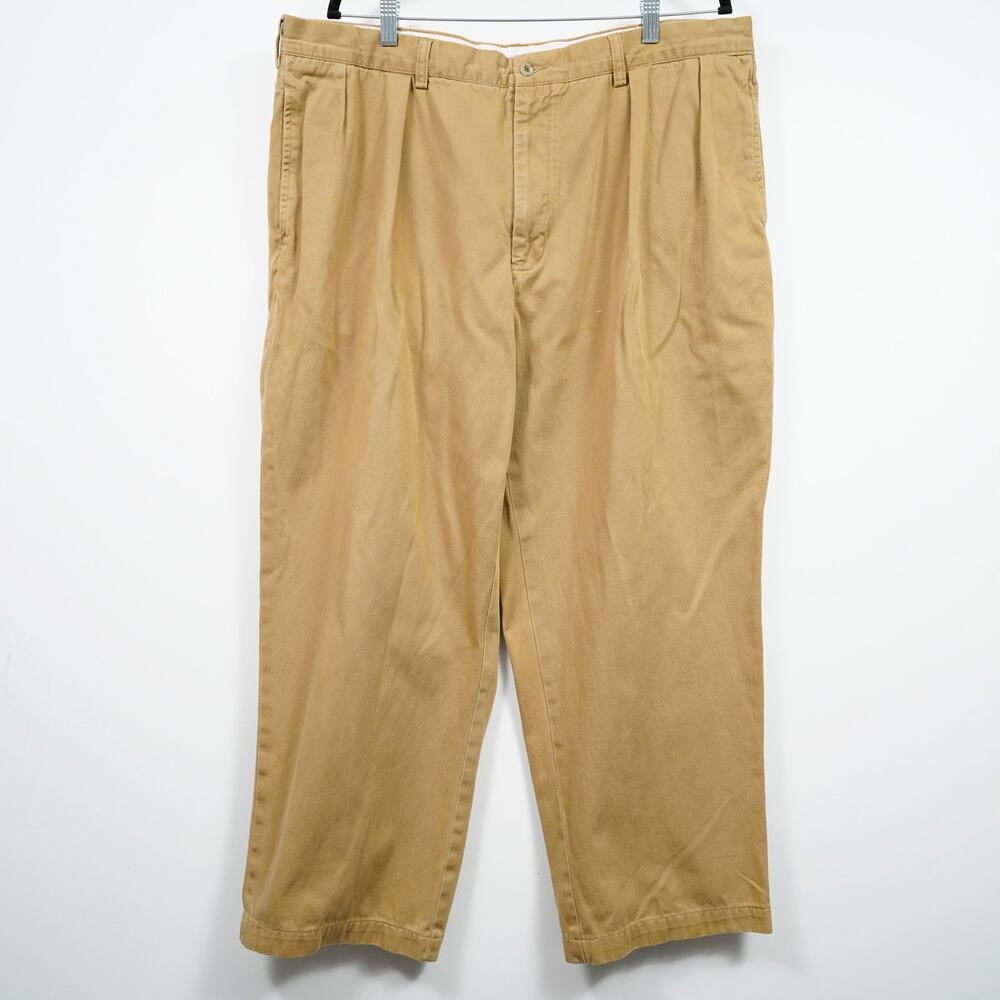 Polo Ralph Lauren Andrew Pants 40x30 Tan 100% Cotton Classic Fit Chino Mens